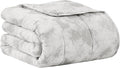 L'AGRATY Weighted Blanket - 60"x80", 15lbs Cooling Breathable Heavy Blanket with Glass Beads for Adult All-Season