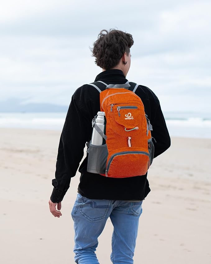 WATERFLY Small Lightweight Packable Backpack: 20l Ultra Light Foldable Travel Hiking Camping Daypack Day Pack for Man Woman