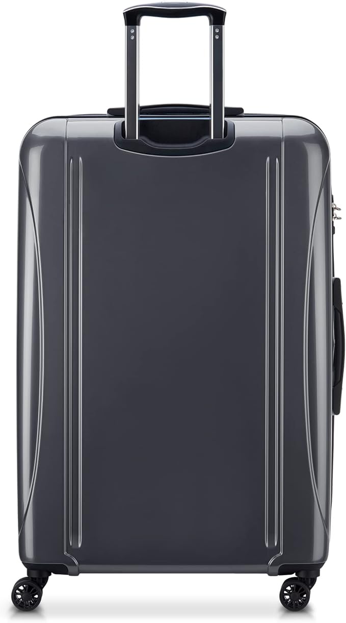 DELSEY PARIS Helium Aero Hardside Expandable Luggage with Spinner Wheels, Titanium, Checked-Large 28 Inch