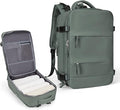 coowoz Travel Backpack For Women Men,Carry On Backpack,Hiking Backpack Waterproof Outdoor Sports Rucksack Casual Daypack Travel Essentials(Olive Green)