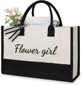TOPDesign Canvas Tote Bag, Bridal Shower Gifts for Bride, Wedding Bachelorette Bride Gifts Shoulder Bag