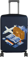 HYPER VENTURE Washable Luggage Cover - Fashion Suitcase Protector Fits 31-32 Inch Luggage (Journey, XL)