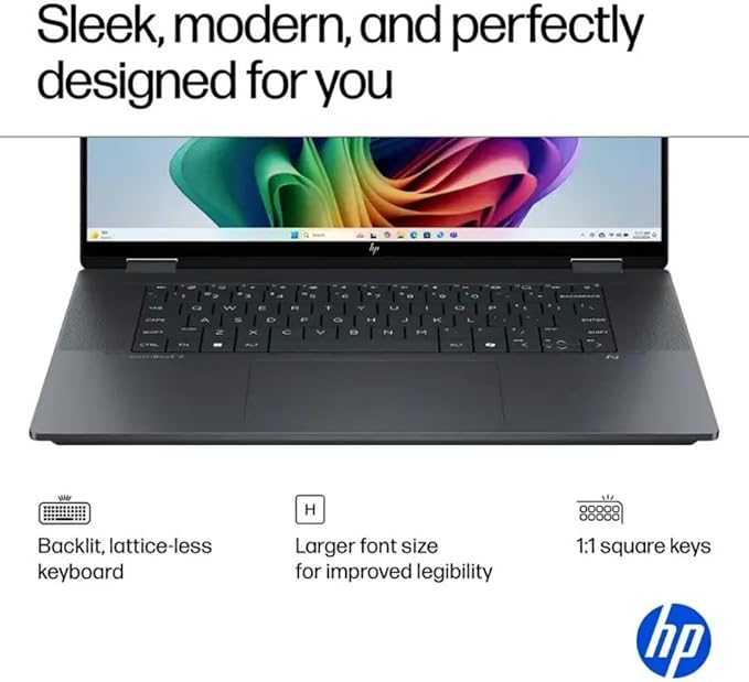HP OmniBook X Flip 16 2-in-1 Laptop: 16" FHD+ Touchscreen, Intel Core Ultra 7 (NPU 47 Tops), 16GB RAM, 2TB SSD, Intel Arc 140V GPU, Copilot+ PC, Eclipse Gray, W/Pen Accessories, Windows 11 Pro