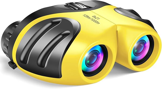 LET'S GO! Binocular for Kids, Compact High Resolution Shockproof Binoculars
