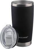 Black Velvet Touch 20oz Tea Tumbler with Lid - Spill Proof,Dishwasher Safe,Durable Thermal Insulated Cup for Hot & Iced Coffee,Portable Coffee Mug,Wine,Cola,Drinkware Small Bottle