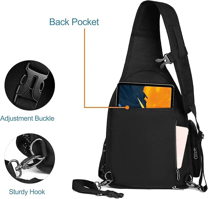 MOSISO Camera Bag Sling Backpack, DSLR/SLR/Mirrorless Full Open Camera Case with Tripod Holder&Rain Cover&Modular Insert, Photography Backpack Compatible with Canon/Nikon/Sony/Fuji, Black