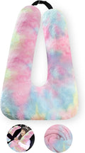 Travel Pillow, Travel Pillow for Kids, Sleeper Hold Pillow Travel, Removable U-Shaped Pillow for Adults and Children to Support Head and Body in The Back Seat of Long Car Trips (DCPink)