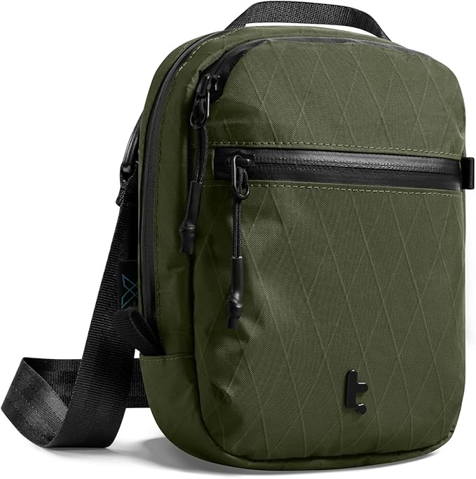 tomtoc Aviator-T37 X-Pac Travel Crossbody RFID Blocking Bag, Holds 4-6 Passports with Anti-theft Lockable Zippers, Multiple Pockets for Cards & Documents – Organizer for Daily Use