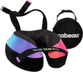 Cabeau Travel Neck Pillow for Airplanes – The Neck’s Evolution, TNE S3 – Supportive Memory Foam Design for Long Haul Flights – Attachable Seat Straps and 360° Support (Amsterdam Rainbow)
