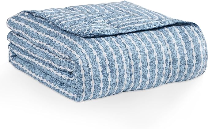 L'AGRATY Weighted Blanket - 48"x72" 15lbs Cooling Breathable Heavy Blanket Microfiber Material with Glass Beads for Adult All-Season Summer Fall Winter Soft Thick Comfort