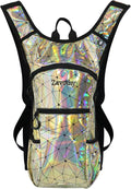 Reflective Hydration Backpack, Hydration Pack - Water Backpack with 2L/3L Hydration Bladder, Essential for Festivals - Rave Hydration Pack for Hiking, Running, Cycling, and Festivals