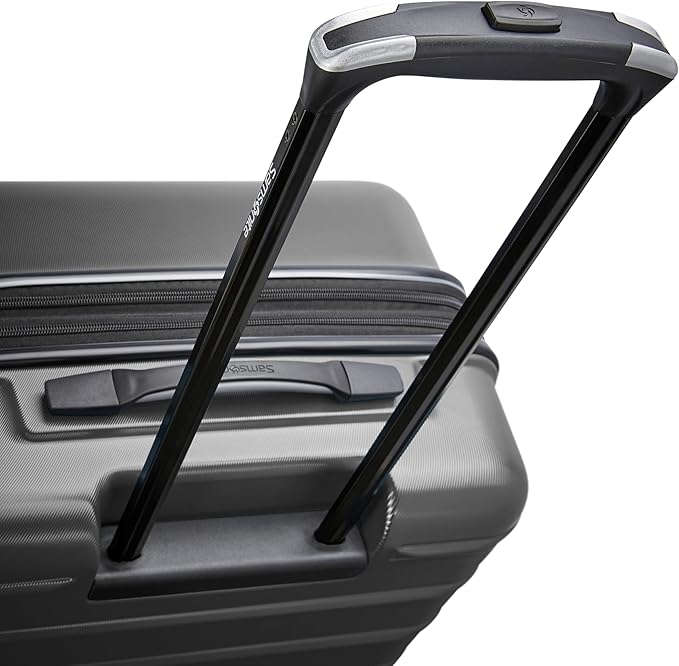 Samsonite Omni 2 Hardside Expandable Luggage with Spinner Wheels, LARGE SPINNER, SOLID CHARCOAL