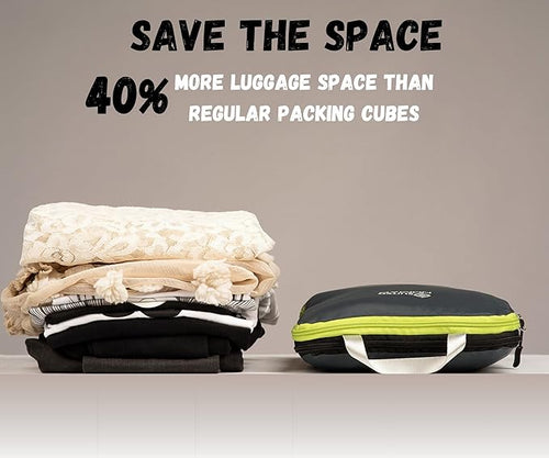 6 Set/3 Set Ultralight Compression Packing Cubes, Suitcase and Backpack Travel Organizer Bags