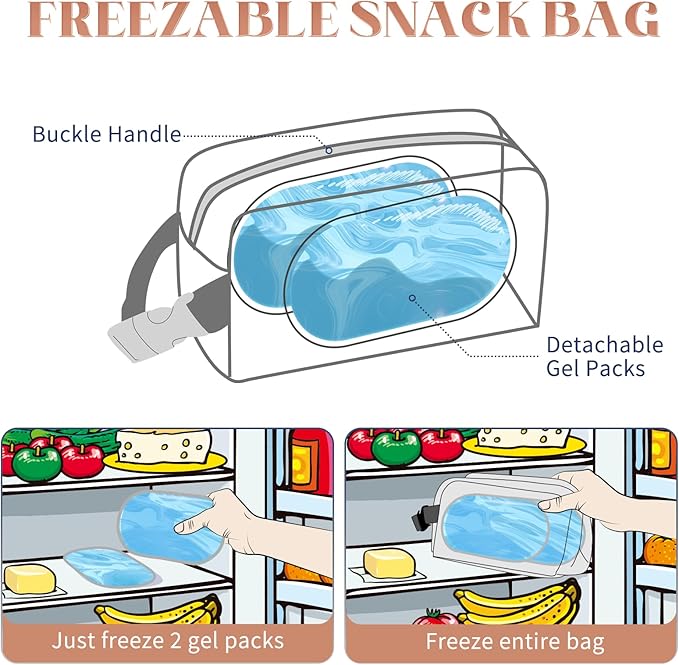 Small Cooler Bag Freezable Lunch Bag for Work School Travel,Small Lunch Bag,insulated snack bag For Adults/Kids,Mini Cooler,Lunch bag small Fit For Yogurt（Khaki Checkerboard)