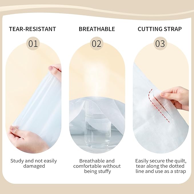 YOUNGTIME Disposable Bed Sheets Fitted Sheet,Disposable Portable Bedding Set with 4 Bed Sheet 4 Quilt Cover and 8 Pillowcase for Travel Hotel SPA,Peach,4 Pack