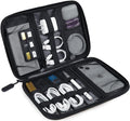 BAGSMART Electronics Travel Organizer Case, Tech Accessories Cord Storage Bag for Phone, Power Bank, SD Card, Cables, Black