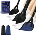 2-Piece Upgraded Aircraft Foot Hammock with Memory Foam,Large Size Airplane Foot Rest - Soft & Comfortable feet Hammock,Travel Essential for Relieving Foot Pain and Swelling