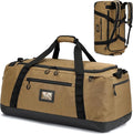 TUGUAN Extra Large Travel Duffle Bag Backpack for Men with Adjustable Dividers 120L Big Weekend Overnight Bag with ID Pocket Shoulder Strap Heavy Duty Sports Duffel Bags for Camping Gym, Brown