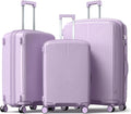 Nazhura Luggage Set, 3-Piece Hardside Suitcase Set, 20-inch Carry On, 24-inch, 28-inch Luggage
