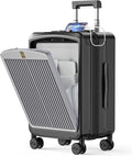 MGB Carry on Luggage 22x14x9 Airline Approved, Durable PC Hardside Suitcase with TSA Lock for Business Trip, 20 Inch Carry-on Luggage, USB Port & 360°Spinner Wheels