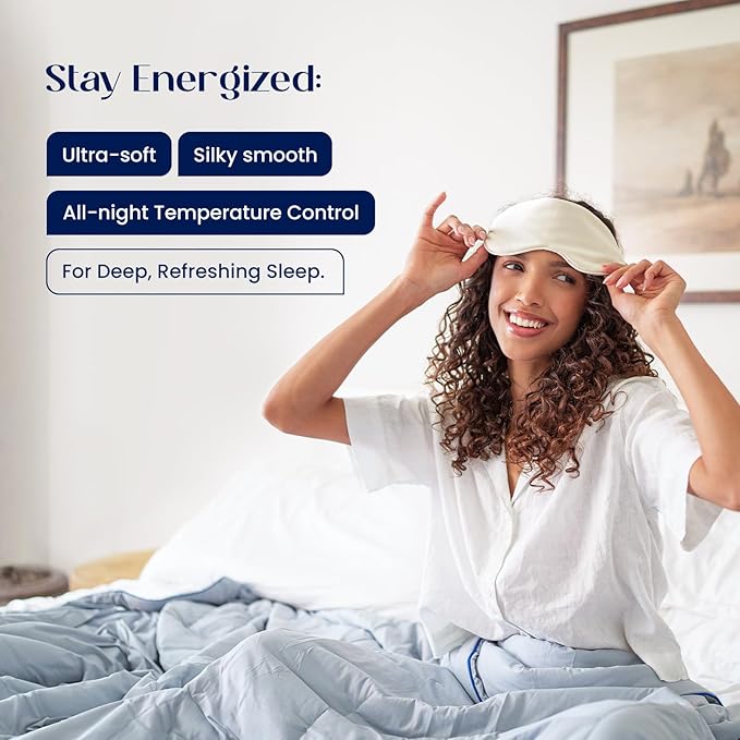 Dream Valley® Outlast® Deepsleep Cooling Comforter, Throw Size, NASA-Grade Space Technology Cooling Blanket for Hot Sleepers Night Sweats, Q-Max > 0.45 Aerocool™ Breathable, Lavender Fog, 60"x80"