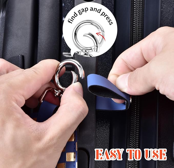 Luggage Tags for Suitcases Travel Accessories: Leather Luggage Tag 3 Pack TSA Approved, Airplane Travel Essentials for Men, Bag Tags for Luggage Long Flight Must Haves Travels Gifts Airport Essentials