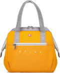 ETidy Fashionable & Lightweight Reusable Lunch Bag Large Capacity Waterproof & Leak Proof Lunch Box Insulated Cooler Lunch Tote For Women Adult To Work Travel Outdoor(Yellow)
