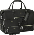 Weekender Bag for Women, Travel Duffel Bag Carry On Overnight Bag with Shoe Compartment Large Nylon Travel Weekend Tote Bag