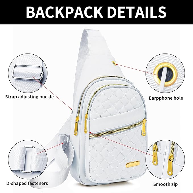 Small Sling Bag For Women Men Casual Crossbody Sling Backpack
