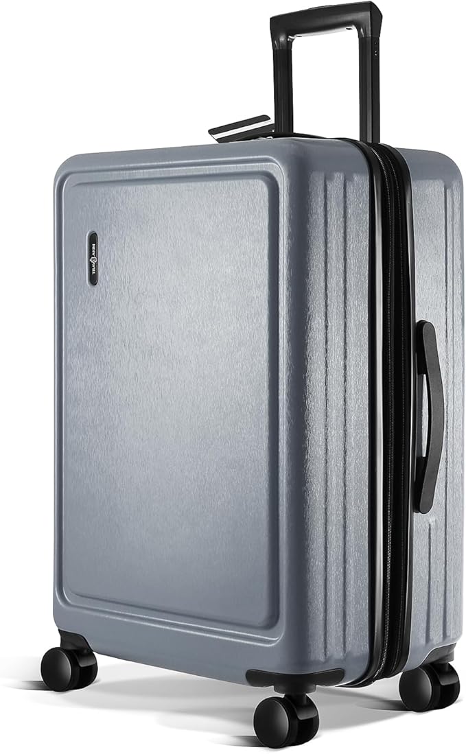 24 Inch Luggage with Spinner Wheels, Hard Shell Suitcase with TSA Locks for Luggage, Travel Large Suitcase, Expandable Hard Shell Suitcases, Grey