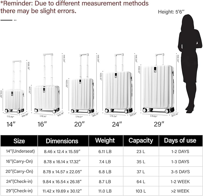 Hanke 29 Inch Luggage Suitcases With Spinner Wheels Lightweight PC hardside Rolling Suitcase With Travel Lock, Checked-Large 29-Inch(Bamboo Green)