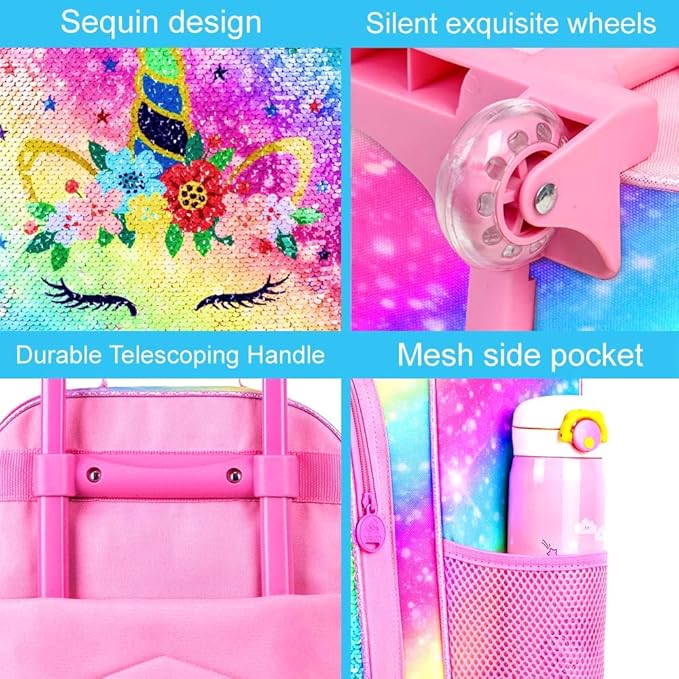 Kids Luggage for Boys Girls, Toddler Rolling Travel Carry on Suitcase with Wheels