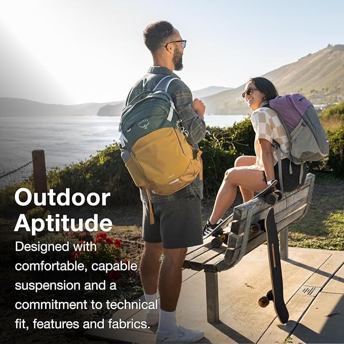 Osprey Nebula Commuter Backpack, Tungsten Soundwave/Grey Heather