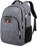 Laptop Backpack for Men, Large Anti-Theft Business Travel Backpack with USB Charging Port, Water Resistant College School Computer Bag for Men/Women for 17 Inch Laptop and Notebook