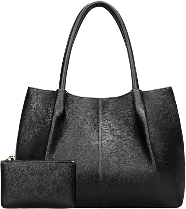 KKXIU Tote Bag for Women Vegan Leather Shoulder Purse Large Capacity Travel Bag