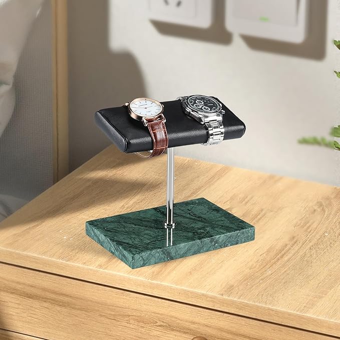 LYS&LYX Watch stand watch display stand watch holder watch Handcrafted watch holder (2--green/silver/black)
