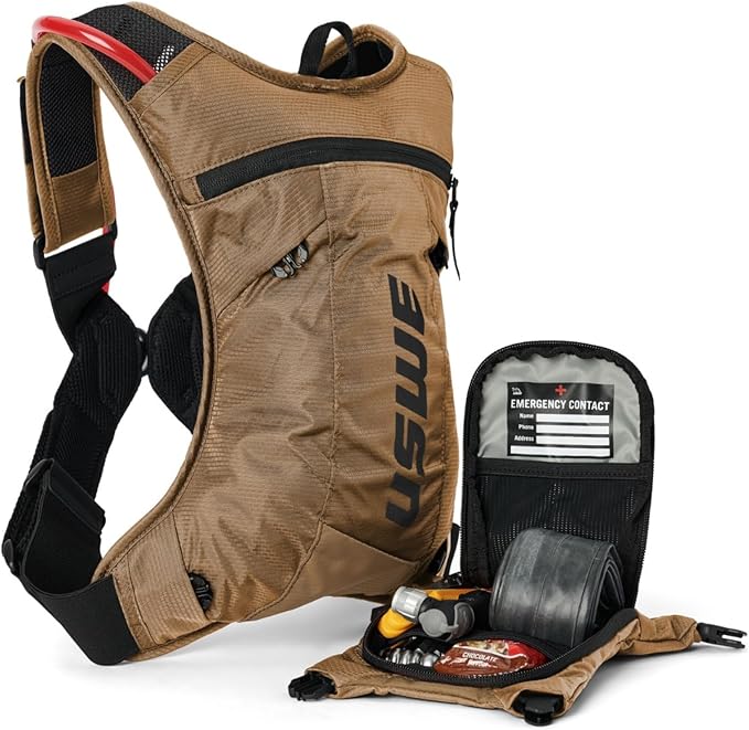 USWE MTB Hydro Hydration Pack with Hydration Bladder - Hydration Backpack for Cycling, Mountain Biking, E-MTB and Gravel Riding, Backpack with Water Bladder