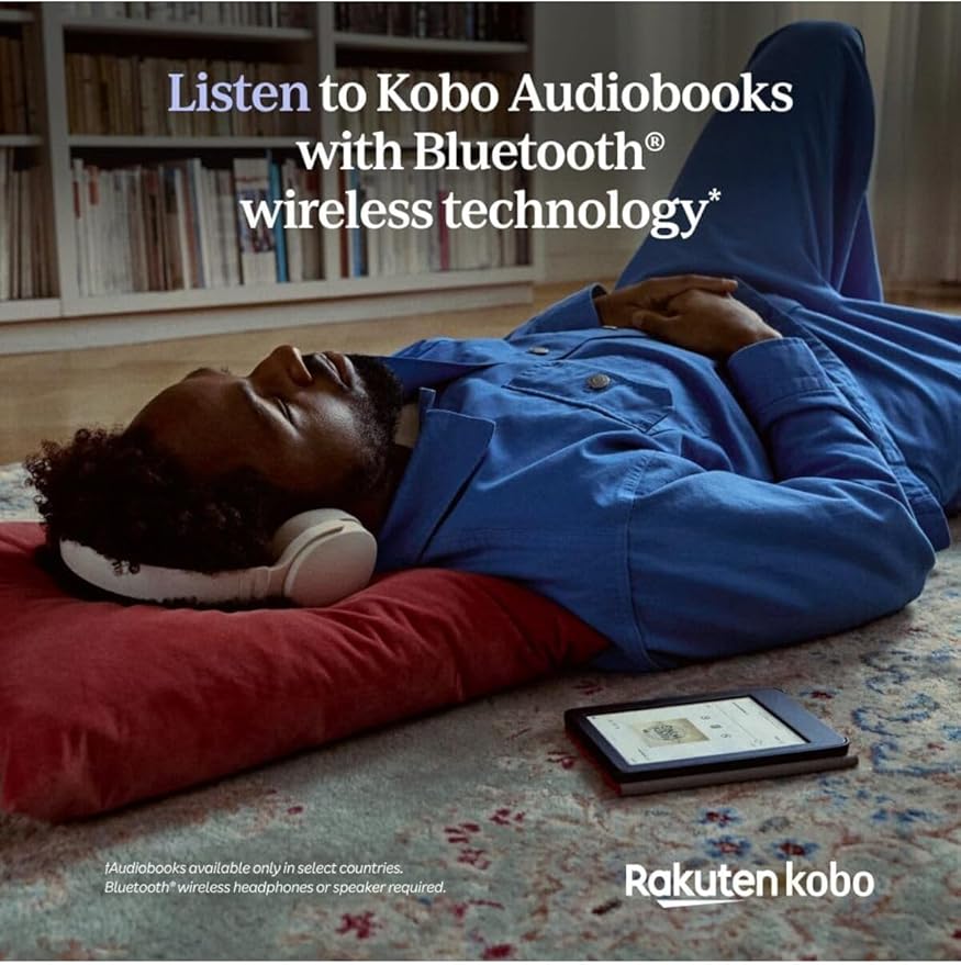Kobo Clara Colour | eReader | 6” Glare-Free Colour E Ink Display | Dark Mode Option | Waterproof | Audiobooks | 16GB of Storage | Black