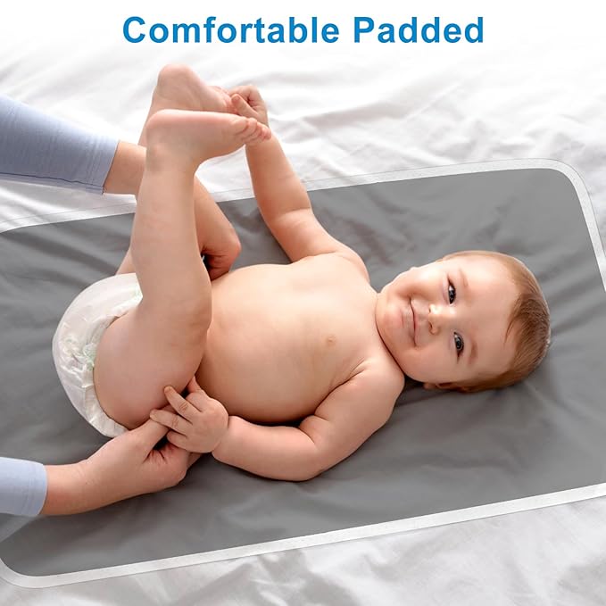 Accmor Portable Diaper Changing Pad, Waterproof Foldable Baby Changing Mat for Travel, Baby Essentials Shower Registry Gifts