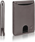 Kingly Cash Pocket Slim Wallet for Men - RFID Blocking Leather Card Holder - Minimalist Men’s Wallet for Front Pockets - Holds 1-15 Cards & Cash - Durable Italian Leather Wallets