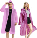 Rain Coats (2 Pack) - Reusable EVA Rain Ponchos for Adults Rain Jackets Raincoats for Men Women