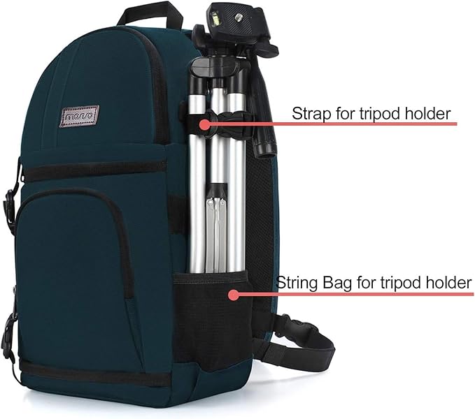 MOSISO Camera Sling Bag, DSLR/SLR/Mirrorless Camera Backpack Case Shockproof Photography Backpack with Tripod Holder & Removable Modular Inserts Compatible with Canon/Nikon/Sony/Fuji