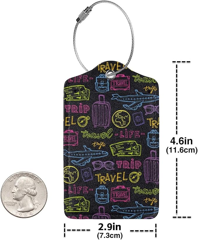 Trip Colored Graffiti Travel-Life Style Luggage Cover Washable Suitcase Protector, Luggage Tag Travel Birthday Gifts For Men Women(XL 29-32 Inch Luggage)