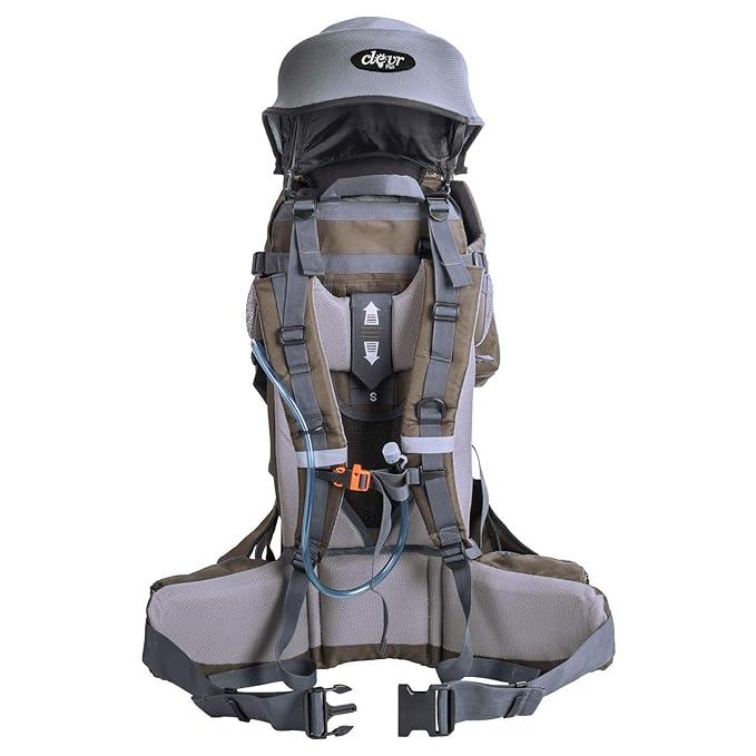 ClevrPlus Urban Explorer Child Carrier Hiking Baby Backpack, Olive Green