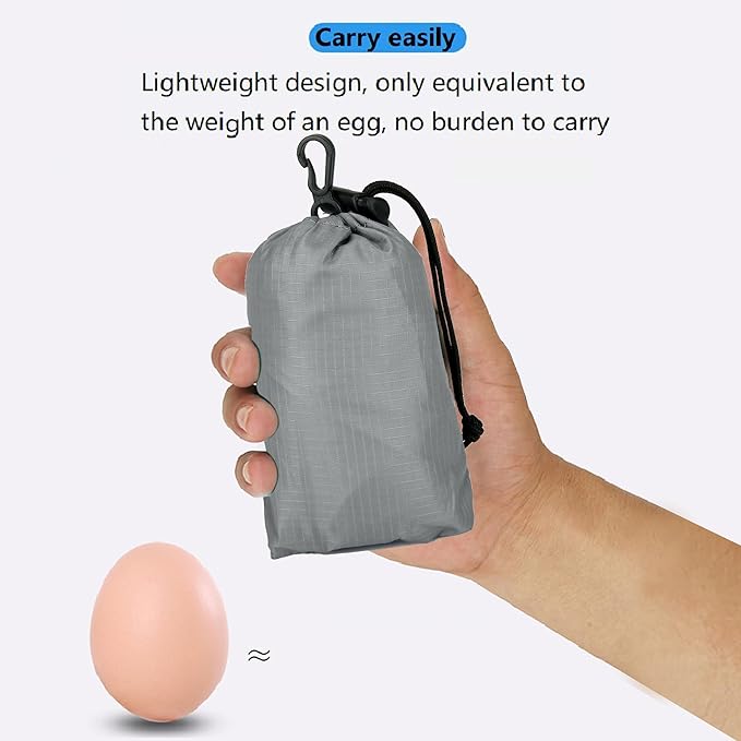 16L Hiking Daypack Lightweight Foldable Travel Backpack Water Repellent Camping Outdoor Packable Easy Carry-on Bag (Gray)