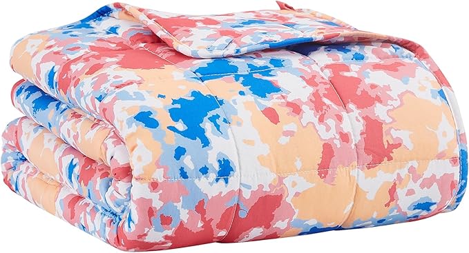 L'AGRATY Weighted Blanket - 60"x80", 15lbs Cooling Breathable Heavy Blanket with Glass Beads for Adult All-Season
