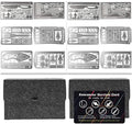 PSKOOK 12 Pcs Survival Multitool Card Emergency Camping Tool EDC Kit in Your Wallet Outdoor Hunting Fishing Hiking Gear