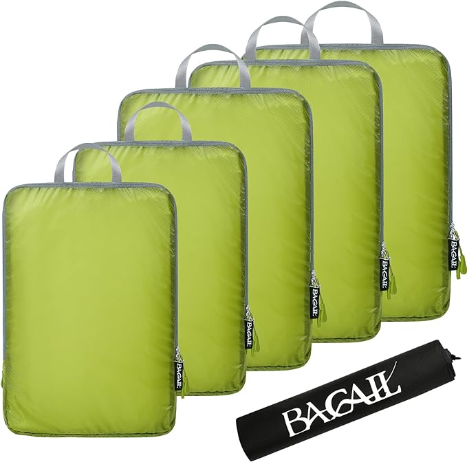 BAGAIL 6 Set Ultralight Compression Packing Cubes Packing Organizer for Travel Accessories Luggage Suitcase Backpack