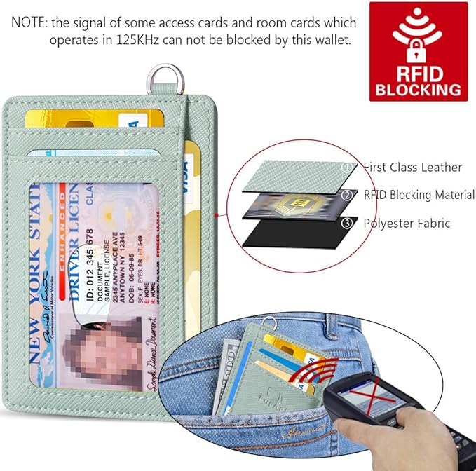 FurArt Slim Minimalist Wallet, Front Pocket Wallets, RFID Blocking, Credit Card Holder for Men & Women
