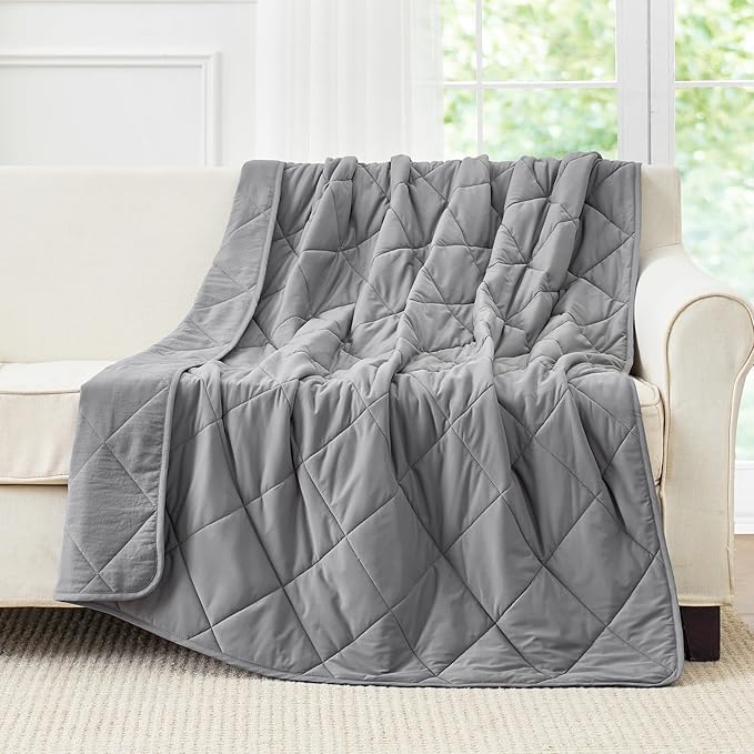 Cozy Bliss Cooling Blanket for Hot Sleepers, Q-Max 0.4 Cooling Comfort for Girls Boys, Cold Blankets for Night Sweats Sleeping, Ultra-Cool Lightweight Breathable Summer Blanket for Travel